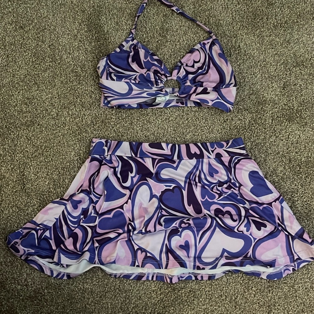 Purple Heart festival outfit set
